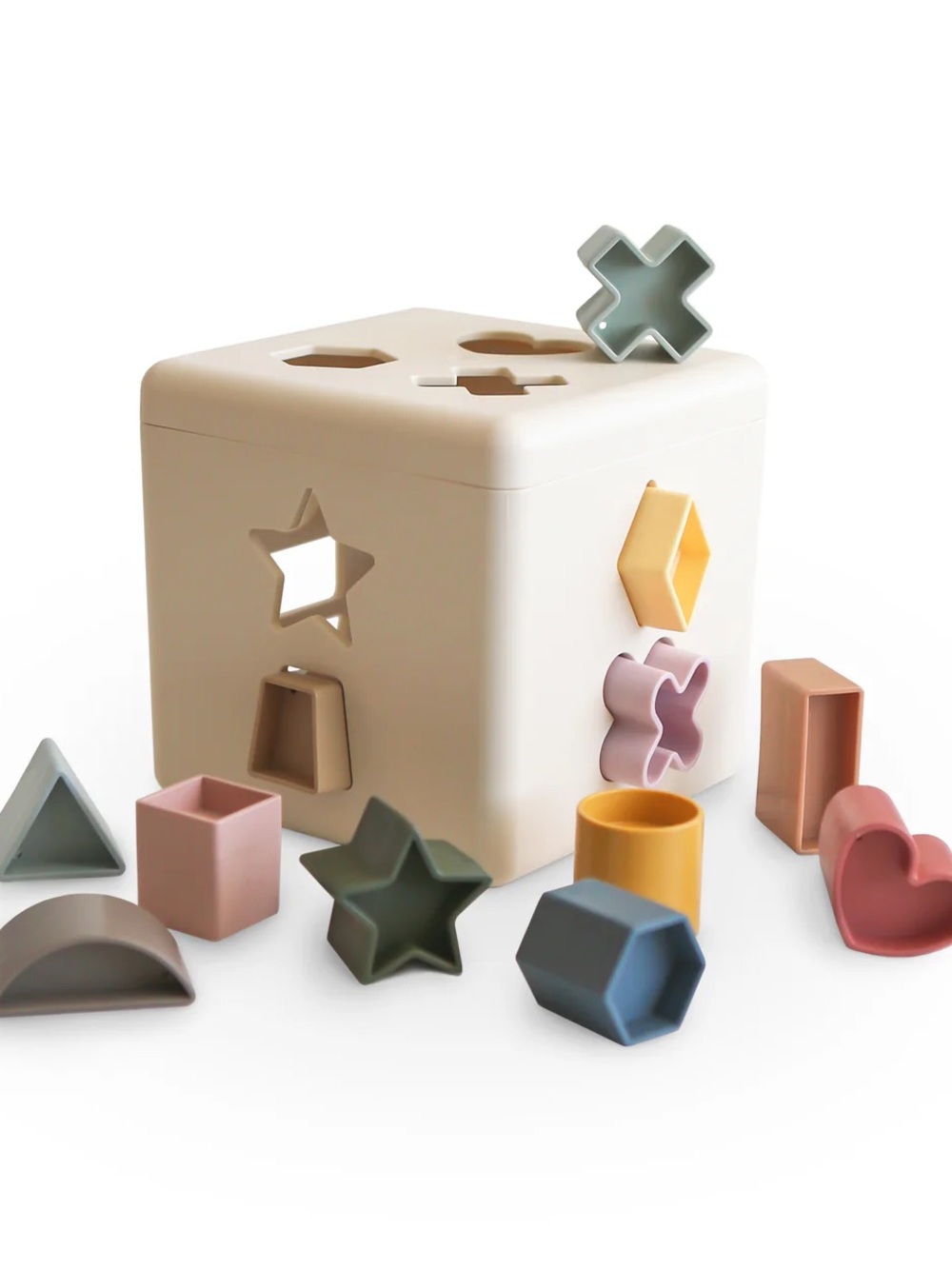 Mushie Shape Sorting Box - Original- New with Tags